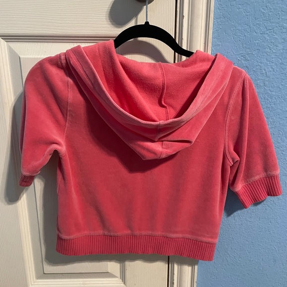 Victoria’s Secret Pink Short-Sleeved Hoodie - Picture 2 of 2